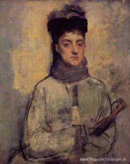 Vrouw met een paraplu Vrouw met een paraplu