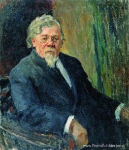 Portret van acteur van het Moskouse kunsttheater Portret van acteur van het Moskouse kunsttheater