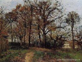 Bomen op een heuvel, herfst, landschap in Louveciennes Bomen op een heuvel, herfst, landschap in Louveciennes