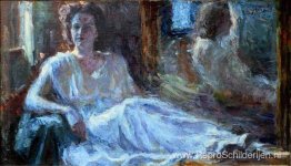 Dame in blauw Dame in blauw