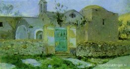 Capri. Toegang tot het klooster. Capri. Toegang tot het klooster.