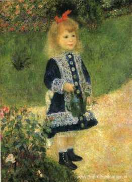 Een meisje met een gieter Een meisje met een gieter