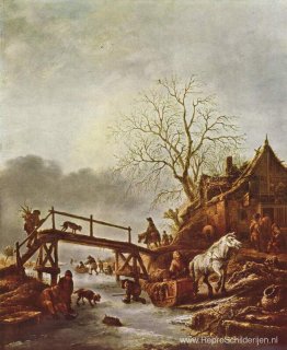 Een winters tafereel Een winters tafereel