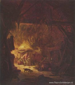 Interieur van een boerenhuis Interieur van een boerenhuis