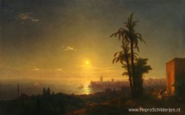 Nacht op het eiland Rodos Nacht op het eiland Rodos