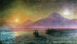 Neerslachtigheid van Noach van de berg Ararat Neerslachtigheid van Noach van de berg Ararat