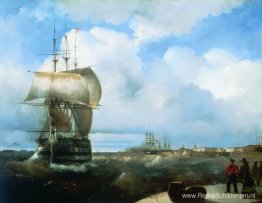De grote wegen bij Kronstadt De grote wegen bij Kronstadt