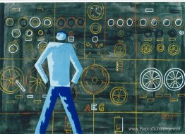 Nr. 2, hoofdbedieningspaneel, zenuwcentrum van het schip Nr. 2, hoofdbedieningspaneel, zenuwcentrum van het schip