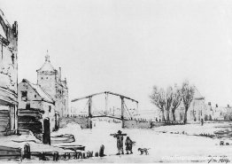 Wintertafereel bij Spuipoort Wintertafereel bij Spuipoort