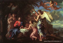 Christus gediend door de engelen Christus gediend door de engelen