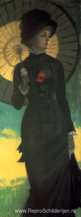 Mevrouw Newton met een parasol Mevrouw Newton met een parasol