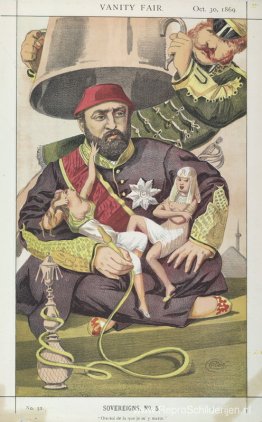 Vorsten nr. 50 Karikatuur van sultan Abdul Aziz van Turkije Vorsten nr. 50 Karikatuur van sultan Abdul Aziz van Turkije