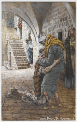 De terugkeer van de verloren zoon, illustratie voor 'Het leven v De terugkeer van de verloren zoon, illustratie voor 'Het leven v
