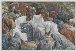 De Heilige Maagd kust het gezicht van Jezus voordat hij op de za De Heilige Maagd kust het gezicht van Jezus voordat hij op de za