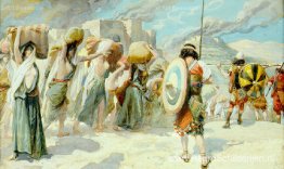 De vrouwen van Midian, gevangengenomen door de Hebreeën De vrouwen van Midian, gevangengenomen door de Hebreeën