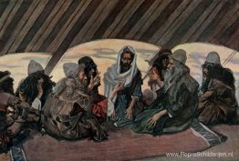 Jethro en Mozes, zoals in Exodus 18 Jethro en Mozes, zoals in Exodus 18