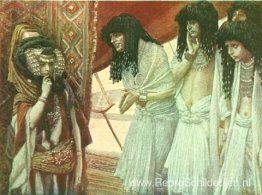 De Egyptenaren bewonderen de schoonheid van Sarai De Egyptenaren bewonderen de schoonheid van Sarai
