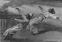 Nadab en Abihu worden gedood in de Tabernakel, Leviticus Nadab en Abihu worden gedood in de Tabernakel, Leviticus