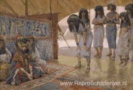 Sarai wordt naar het paleis van de farao gebracht Sarai wordt naar het paleis van de farao gebracht