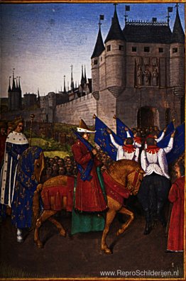 De aankomst van Karel V (1337-80) in Parijs, 28 mei 1364 De aankomst van Karel V (1337-80) in Parijs, 28 mei 1364