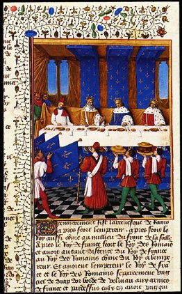 Banket gegeven door Karel V (1338-80) ter ere van zijn oom keize Banket gegeven door Karel V (1338-80) ter ere van zijn oom keize