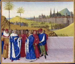 Gesprek tussen St. Gontran en St. Childebert II Gesprek tussen St. Gontran en St. Childebert II