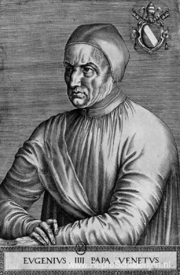 Portret van paus Eugene IV Portret van paus Eugene IV