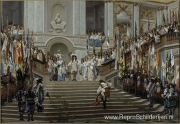 Ontvangst van Le Grand Condé in Versailles Ontvangst van Le Grand Condé in Versailles