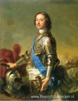Portret van tsaar Peter I Portret van tsaar Peter I