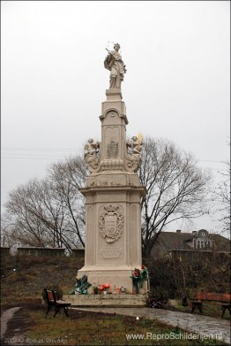 Figuur langs de weg van St. John Nepomuk Figuur langs de weg van St. John Nepomuk