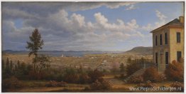 Hobart Town, genomen uit de tuin waar ik woonde Hobart Town, genomen uit de tuin waar ik woonde