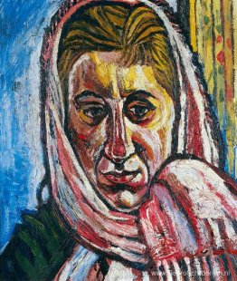 Klein hoofd van Jean (Jean Bratby, geboren Cooke, geb.1927) Klein hoofd van Jean (Jean Bratby, geboren Cooke, geb.1927)