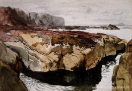 Kustscène nabij Dunbar 1847 Kustscène nabij Dunbar 1847