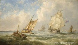 Een luchtige avond aan de monding van de Mersey Een luchtige avond aan de monding van de Mersey
