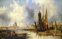 Uitzicht op Londen met St. Paul's Uitzicht op Londen met St. Paul's