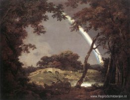 Landschap met een regenboog Landschap met een regenboog