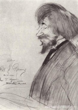 Portret van Ilya Repin Portret van Ilya Repin