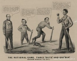 Het Nationale Spel. Drie uit en één run Het Nationale Spel. Drie uit en één run
