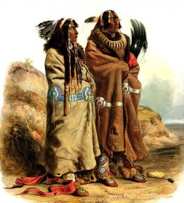 Sih-Chida en Mahchsi-Karehde, Mandan-indianen, bord 20 uit deel Sih-Chida en Mahchsi-Karehde, Mandan-indianen, bord 20 uit deel