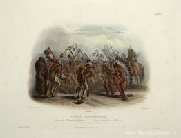 Ischohä Kakoschochatä Dans van de Mandan-indianen, bord 25 uit d Ischohä Kakoschochatä Dans van de Mandan-indianen, bord 25 uit d