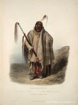 Een Minatarre of dikbuikige indiaan, bord 17 uit deel 2 van 'Rei Een Minatarre of dikbuikige indiaan, bord 17 uit deel 2 van 'Rei
