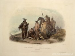 Crow Indians, bord 13 uit deel 1 van `Reizen in het binnenland v Crow Indians, bord 13 uit deel 1 van `Reizen in het binnenland v