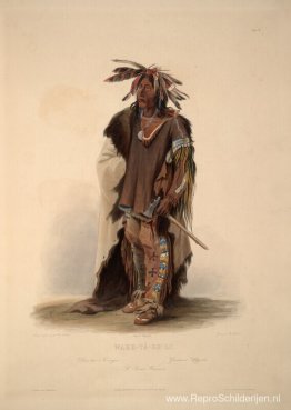 Wahk-Ta-Ge-Li, een Sioux-krijger, bord 8 uit deel 2 van 'Reizen Wahk-Ta-Ge-Li, een Sioux-krijger, bord 8 uit deel 2 van 'Reizen