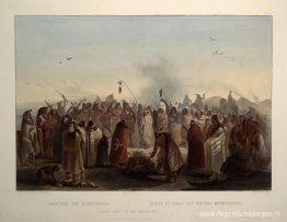 Hoofdhuiddans van de Minatarres Hoofdhuiddans van de Minatarres