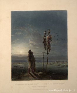 Idols of the Mandan Indians, bord 25 uit deel 2 van 'Reizen in h Idols of the Mandan Indians, bord 25 uit deel 2 van 'Reizen in h