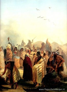 Hoofdhuiddans van de Minatarres Hoofdhuiddans van de Minatarres