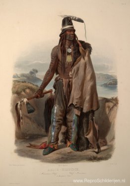 Abdih-Hiddisch. Een Minatarre Chief, bord 24 uit deel 1 van 'Rei Abdih-Hiddisch. Een Minatarre Chief, bord 24 uit deel 1 van 'Rei
