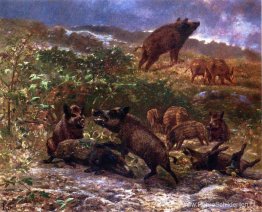 Een familie van wilde zwijnen Een familie van wilde zwijnen