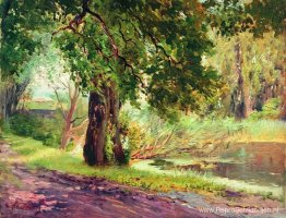 Onder de groene bomen (zomerlandschap) Onder de groene bomen (zomerlandschap)
