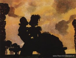 De kus (silhouet) De kus (silhouet)